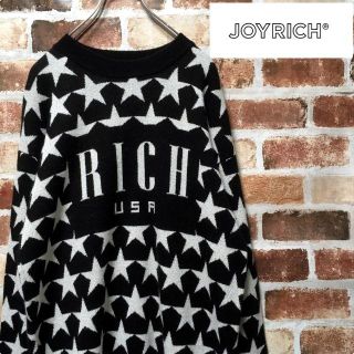 ジョイリッチ(JOYRICH)の【レア】ジョイリッチ☆星柄ロゴ入りニットセーター(ニット/セーター)