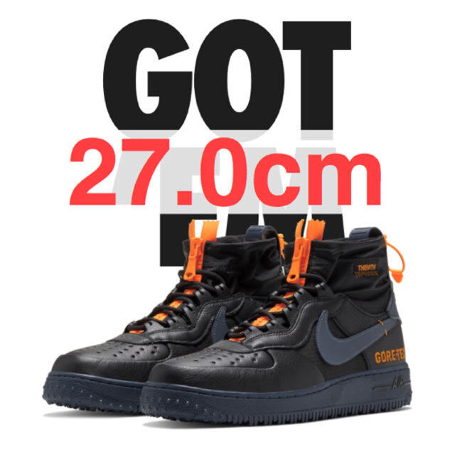 【27.0cm】NIKE：AIR FORCE 1 HIGH GORE-TEX 黒