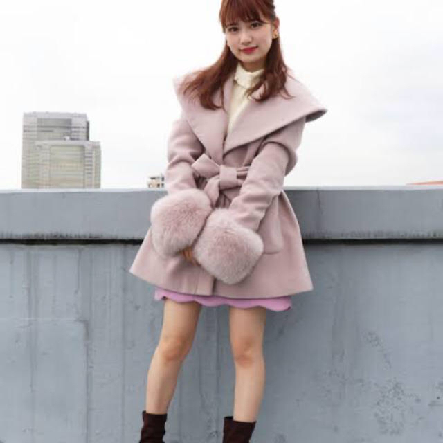 dazzlin フォックスファーガウンコート