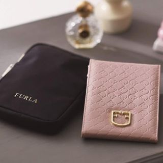 フルラ(Furla)のFURLA ラグジュアリーなミラー(モノグラム柄)&ミラーケース《未開封》(ミラー)