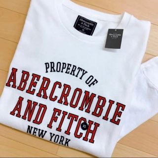 アバクロンビーアンドフィッチ(Abercrombie&Fitch)の★Abercrombie 人気胸ロゴグラフィックプリントユニセックスロンT(Tシャツ/カットソー(七分/長袖))