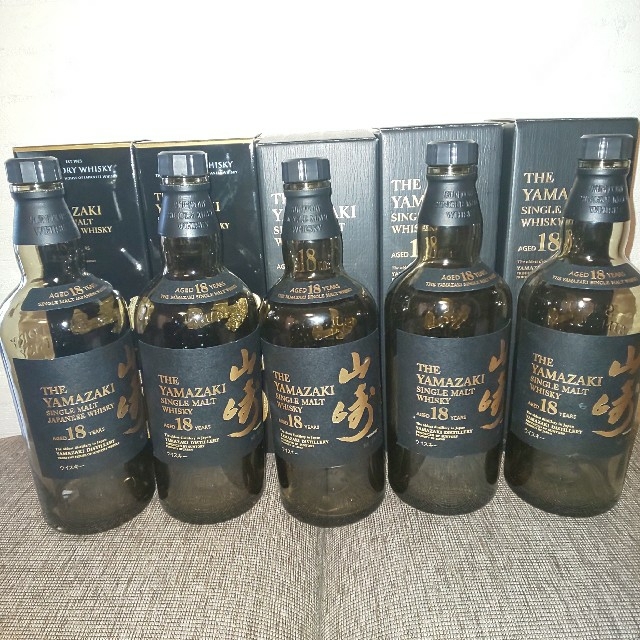 沸騰ブラドン - サントリー 山崎18年 箱 空瓶 5本 ウイスキー