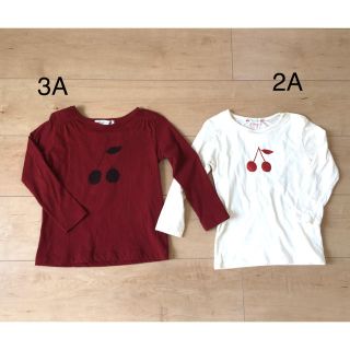 ボンポワン(Bonpoint)のBonpoint ボンポワン　カットソー　2枚セット(Tシャツ/カットソー)