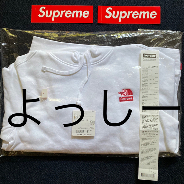 Supreme(シュプリーム)の白 M シュプリーム Supreme North Face パーカー メンズのトップス(パーカー)の商品写真