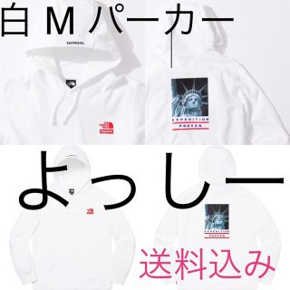 シュプリーム(Supreme)の白 M シュプリーム Supreme North Face パーカー(パーカー)