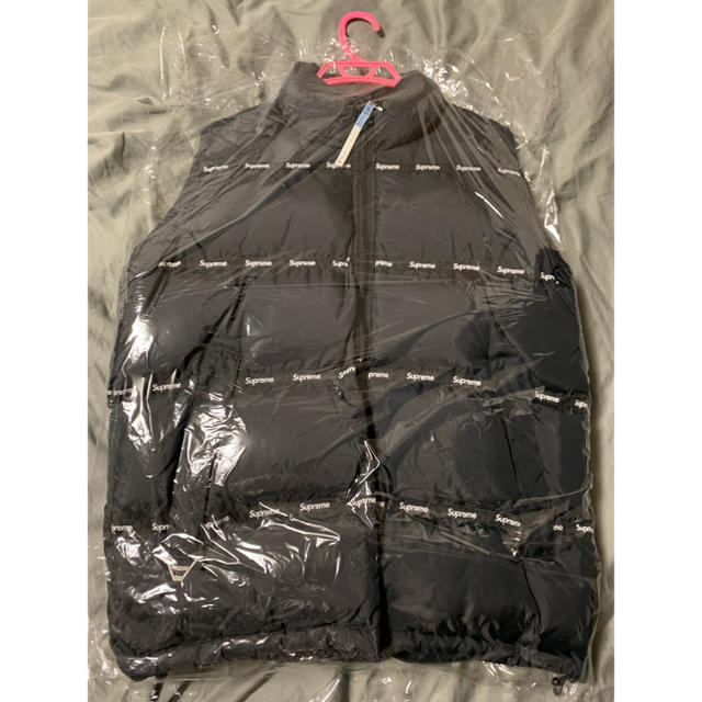 supreme logo tape puffy jacket ダウン16awジャケット/アウター