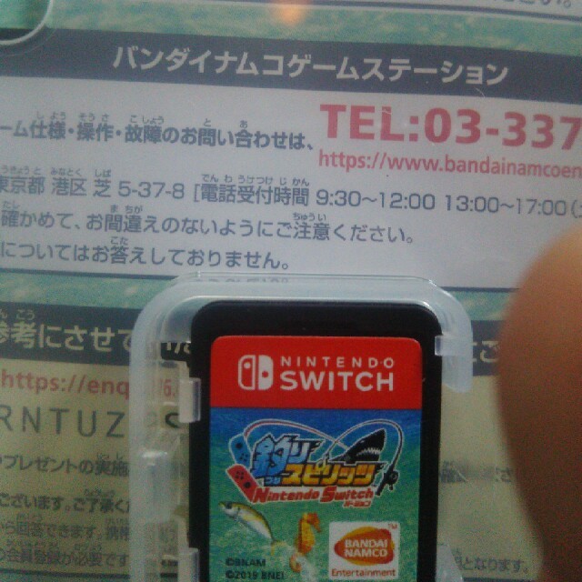 Nintendo Switch(ニンテンドースイッチ)のスイッチ 釣り スピリッツ 中古  エンタメ/ホビーのゲームソフト/ゲーム機本体(家庭用ゲームソフト)の商品写真