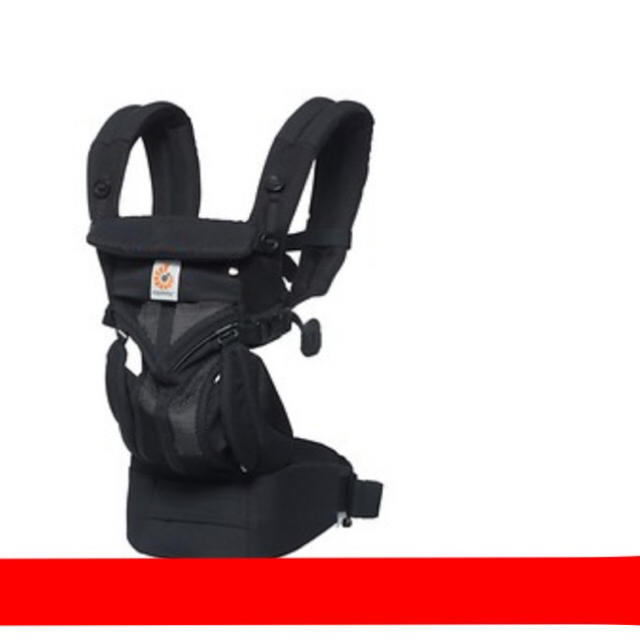 Ergobaby(エルゴベビー)の【新品11月購入】エルゴベビー オムニ 360 クールエア 黒 キッズ/ベビー/マタニティの外出/移動用品(抱っこひも/おんぶひも)の商品写真