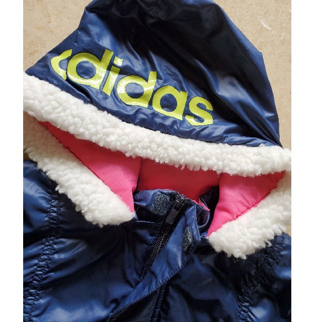 adidas(アディダス)のアディダス⭐ロングジャンパー130サイズ キッズ/ベビー/マタニティのキッズ服女の子用(90cm~)(コート)の商品写真