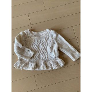 ベビーギャップ(babyGAP)のbaby GAP ペプラム ニット ベビー 0-3M(ニット/セーター)