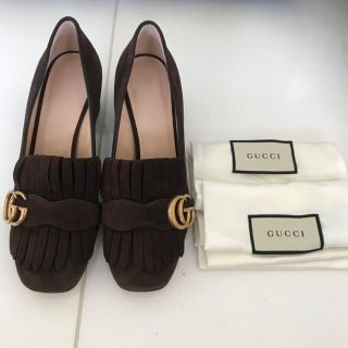 グッチ(Gucci)の美品 グッチ マーモント パンプス 36(ハイヒール/パンプス)