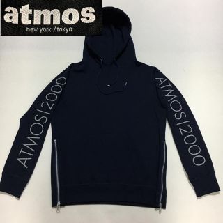 アトモス(atmos)のATMOS アトモス◆プルオーバー  パーカー 裏起毛◆ネイビー Mサイズ(パーカー)