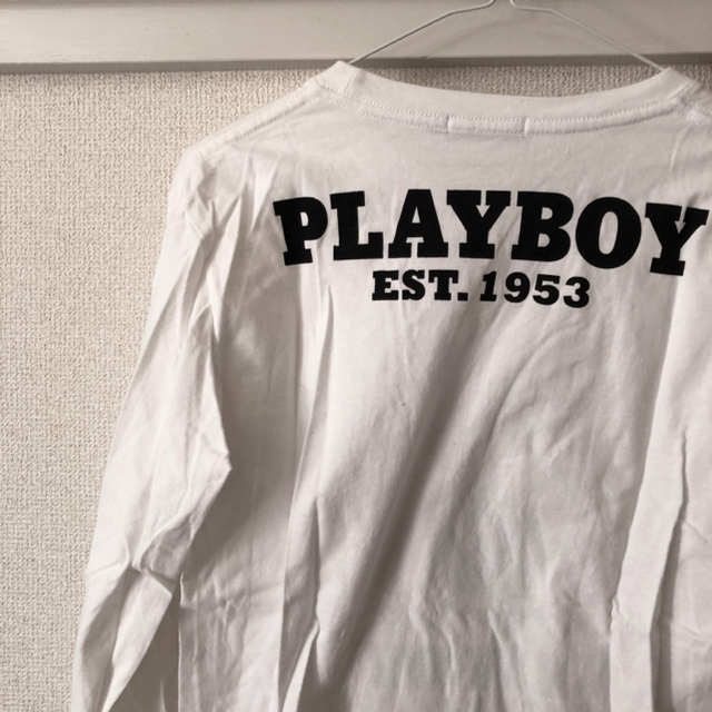 PLAYBOY(プレイボーイ)のPLAYBOY ロングTシャツ ★最終値下げ！ レディースのトップス(Tシャツ(長袖/七分))の商品写真