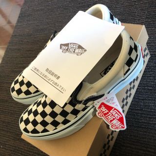 ヴァンズ(VANS)のVANS  SLIP ON スリッポン BLACK/WHT/CHK(スニーカー)