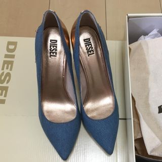 ディーゼル(DIESEL)のDIESEL デニムパンプス(ハイヒール/パンプス)