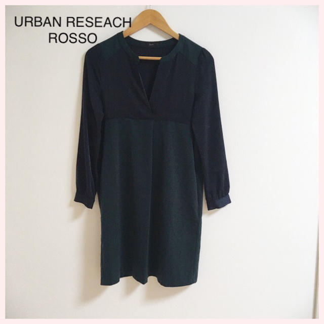 URBAN RESEARCH ROSSO(アーバンリサーチロッソ)のURBAN RESEARCH ROSSO 長袖ワンピース レディースのワンピース(ひざ丈ワンピース)の商品写真