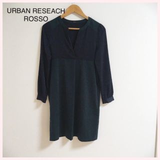 アーバンリサーチロッソ(URBAN RESEARCH ROSSO)のURBAN RESEARCH ROSSO 長袖ワンピース(ひざ丈ワンピース)