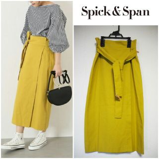 スピックアンドスパン(Spick & Span)の【値下げ】Spick & Span ラップタイトスカート40(ひざ丈スカート)