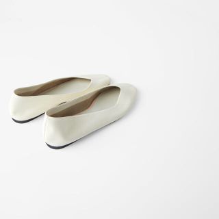 ザラ(ZARA)のZARA  ソフトレザーバレーシューズ(バレエシューズ)