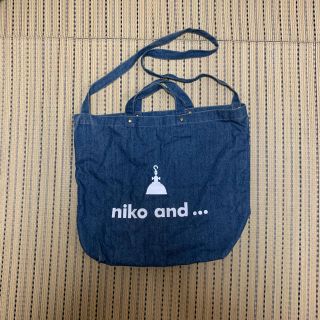 ニコアンド(niko and...)のニコアンド　トートバッグ  デニム  ブルー(トートバッグ)