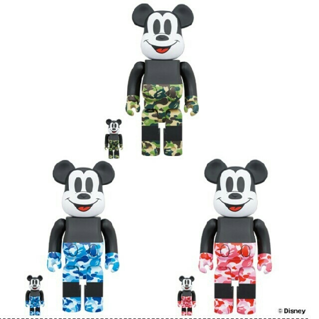 MEDICOM TOY(メディコムトイ)のBE@RBRICK MICKEY MOUSE 100% & 400% エンタメ/ホビーのフィギュア(その他)の商品写真