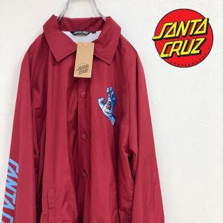 スラッシャー(THRASHER)のSANTACRUZ GLOSSY HAND コーチジャケット(ナイロンジャケット)