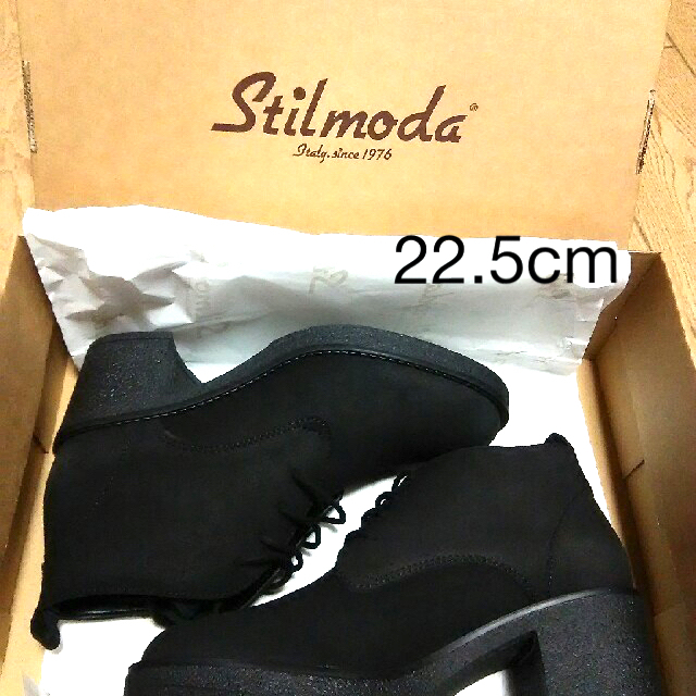 Stilmoda    イタリアンレザーショートブーツ