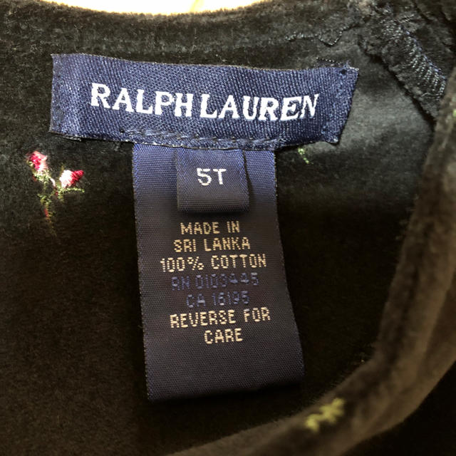 Ralph Lauren(ラルフローレン)のRalph Lauren  ラルフローレン ワンピース ベロア 発表会 上品 キッズ/ベビー/マタニティのキッズ服女の子用(90cm~)(ワンピース)の商品写真