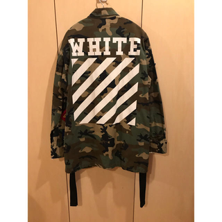 オフホワイト(OFF-WHITE)の【確実正規品】【即日発送】2016ss カモフラジャケット(ミリタリージャケット)