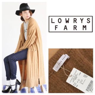 ローリーズファーム(LOWRYS FARM)のフトリブロングカーディガンロングスリーブ(カーディガン)