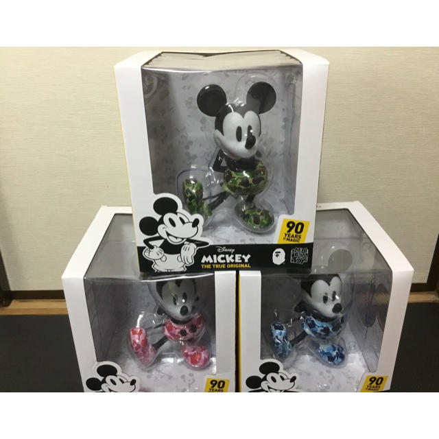 VCD BAPE MICKEY MOUSE  ベイプ ミッキー  3色 セット