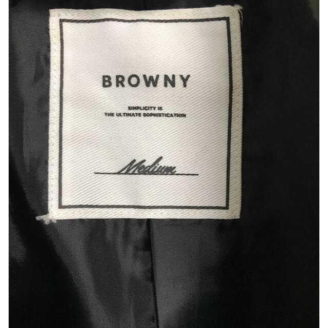 BROWNY(ブラウニー)のBROWNY ロングコート　カーキ　WEGO ブラウニー　チェスターコート メンズのジャケット/アウター(チェスターコート)の商品写真