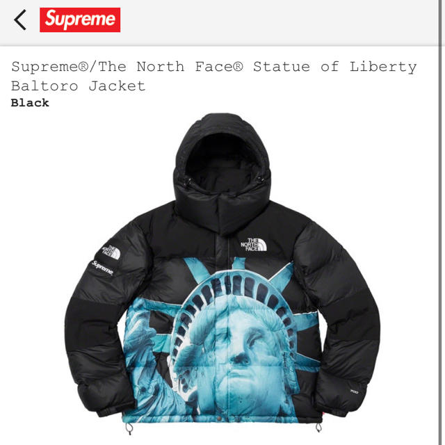 19FW supreme the north face バルトロ ブラック M