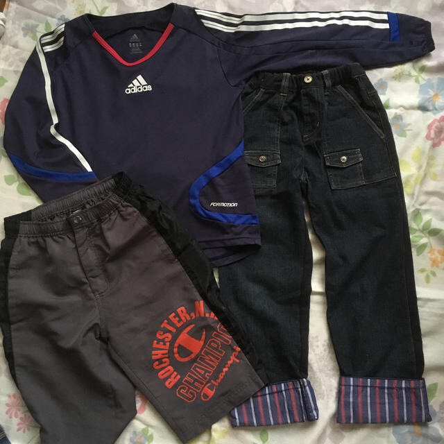 Champion(チャンピオン)の130 まとめて 長袖 adidas champion  コムサ男児 キッズ/ベビー/マタニティのキッズ服男の子用(90cm~)(その他)の商品写真