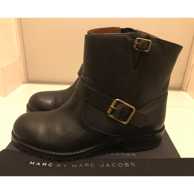 マークジェイコブス エンジニアブーツ 38 黒 革 ショートブーツ 未使用
