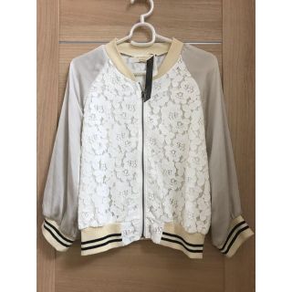 ダブルクローゼット(w closet)のダブルクローゼット レースブルゾン 【新品・未使用】(ブルゾン)