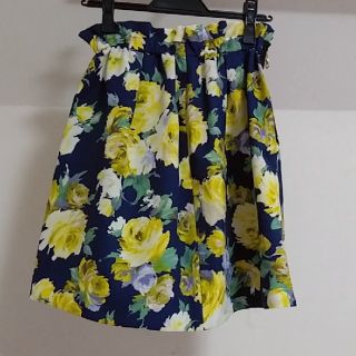 プロポーションボディドレッシング(PROPORTION BODY DRESSING)の【美品】花柄ミニスカートproportionbodydressing(ひざ丈スカート)