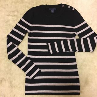 トミーヒルフィガー(TOMMY HILFIGER)の【美品】トミーフィルフィガー ボーダーニット (ニット/セーター)