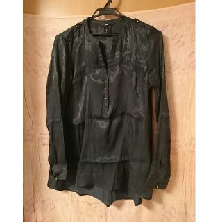 エイチアンドエム(H&M)のノーカラー ドレスブラウス   H&M(シャツ/ブラウス(長袖/七分))