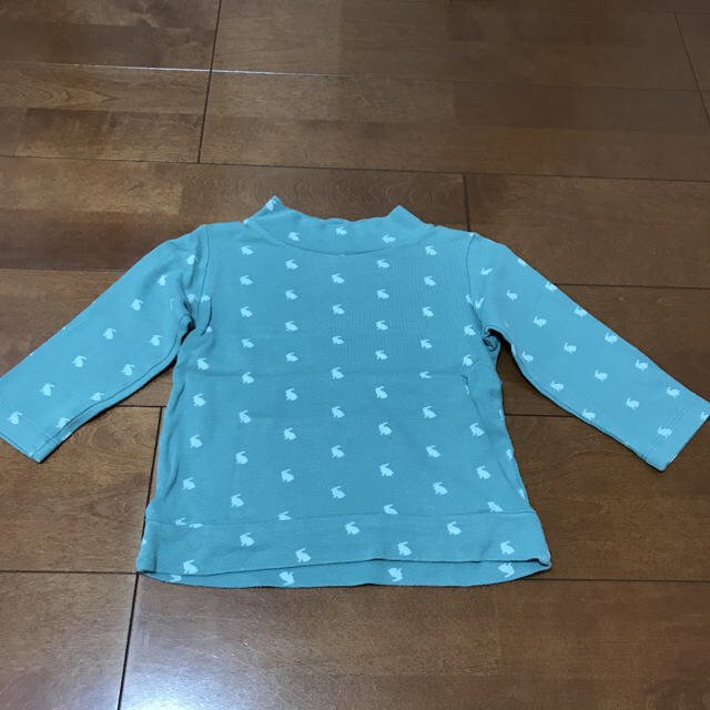 【100】ハイネックカットソーとバルーンスカートセット キッズ/ベビー/マタニティのキッズ服女の子用(90cm~)(Tシャツ/カットソー)の商品写真