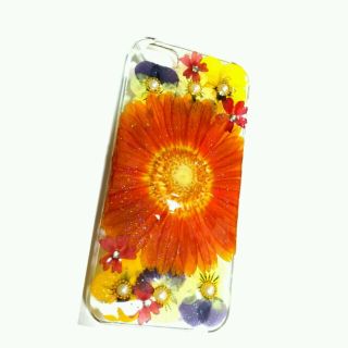 ハンドメイド  iPhone5★押し花(モバイルケース/カバー)