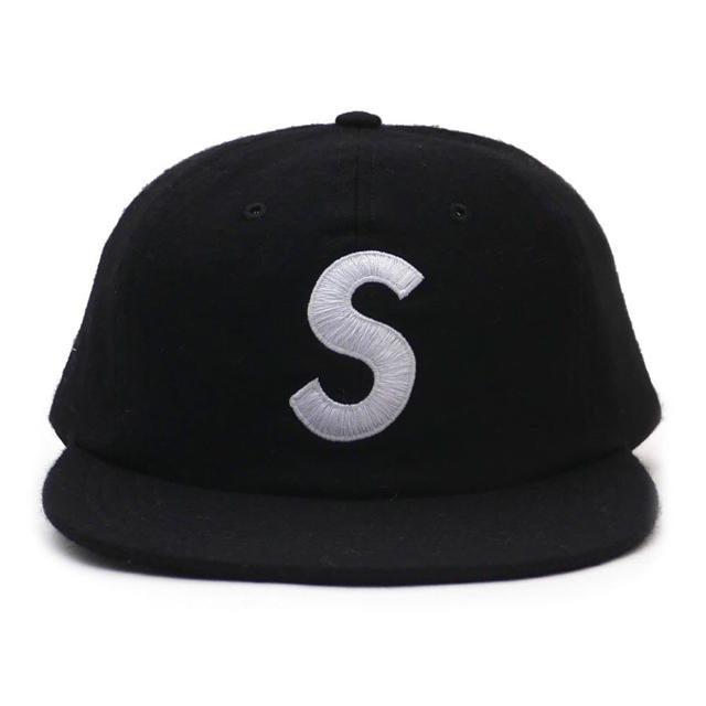 Supreme(シュプリーム)のSupreme -Wool S Logo 6 Panel ブラックキャップ メンズの帽子(キャップ)の商品写真