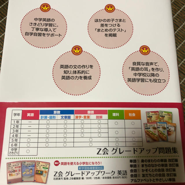 Z会グレードアップ問題集 小学6年 中学英語さきどり 未使用の通販 By さっきーs Shop ラクマ