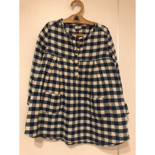 プチバトー(PETIT BATEAU)のプチバトー チュニック 110 4a ギンガムチェック(ワンピース)