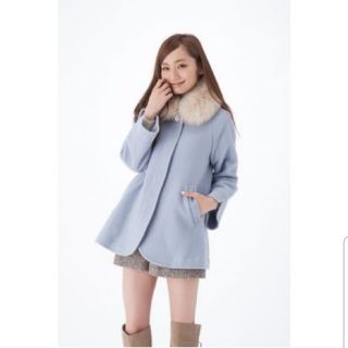 MISCH MASCH - 送料込み MISCH MASCH FOXファー付き Aラインコートの
