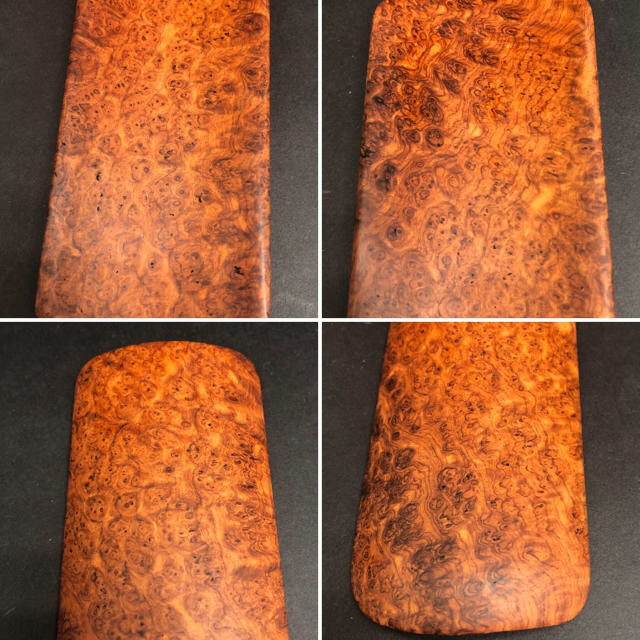 唐木 花梨 玉杢 茶合 木製 無垢 天然木 煎茶道具 重量65.5g 古美術品