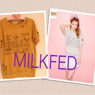 ミルクフェド(MILKFED.)のミルクフェドスウェット☆ボーダースカート(Tシャツ(半袖/袖なし))