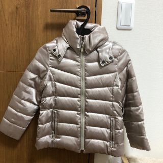 コムサイズム(COMME CA ISM)のコムサイズム ダウン キッズ 120 シャンパンゴールド メタリック フェザー(ジャケット/上着)