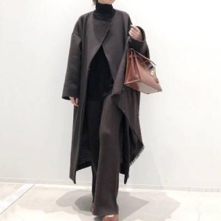 アパルトモンドゥーズィエムクラス(L'Appartement DEUXIEME CLASSE)のOver Sized LAMB Coat◆ブラウン(ロングコート)