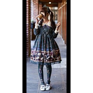 Angelic Pretty British Bear ワンピース　カチューシャ